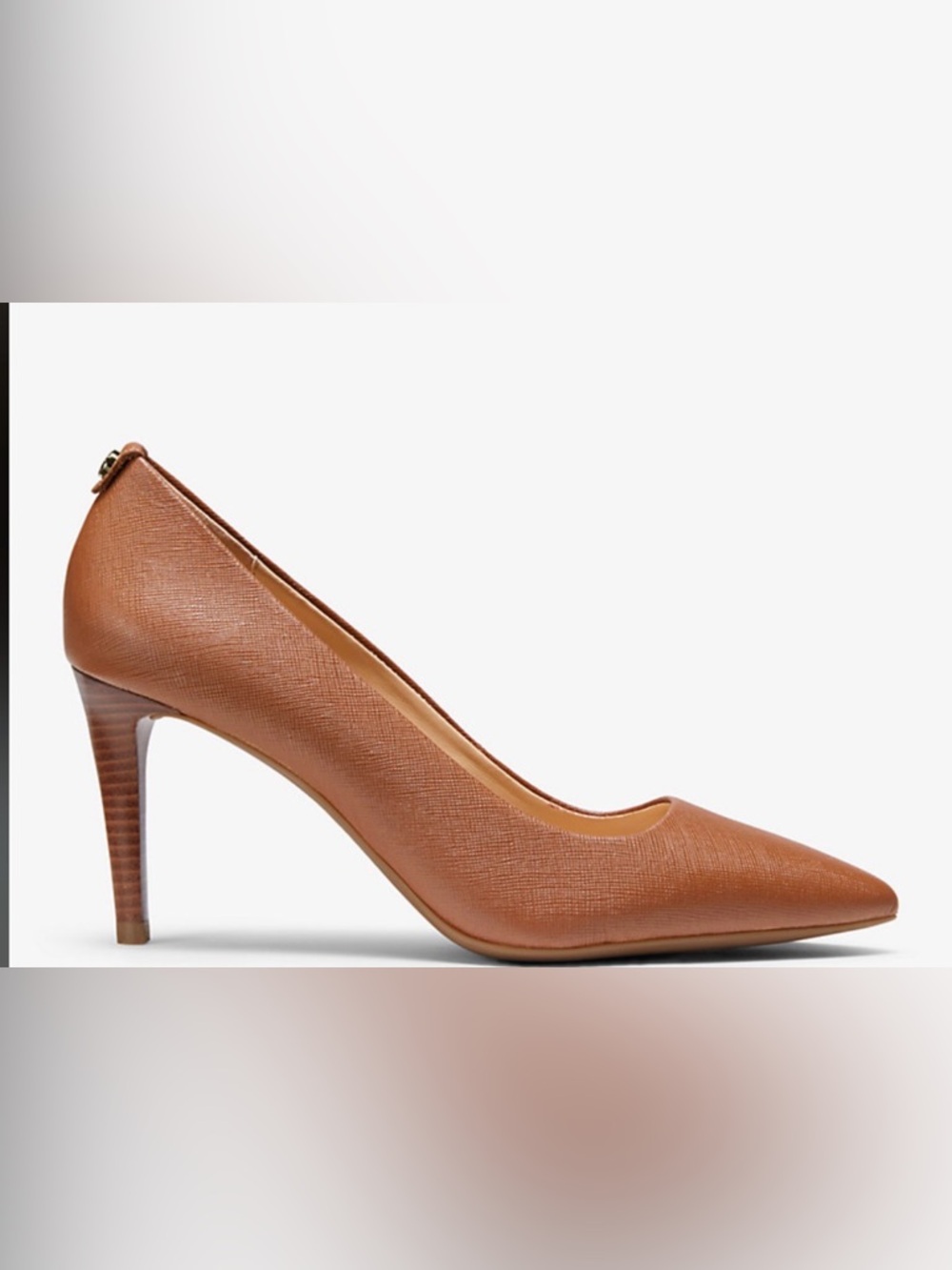 NWOT MICHAEL KORS DORTHY FLEX PUMPS TAN LEATHER HEELS SHOES SIZE 6.5